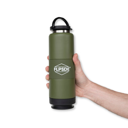 Evergreen | FLPSDE Water Bottle with Snack Storage