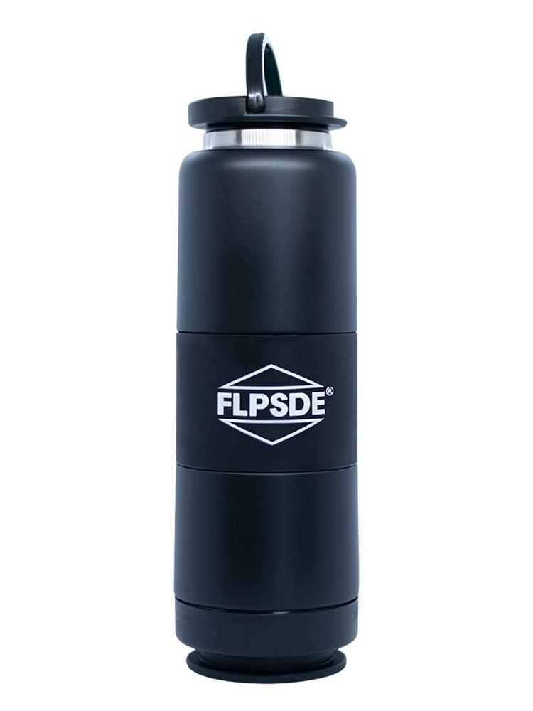 Midnight | FLPSDE Water Bottle with Snack Storage