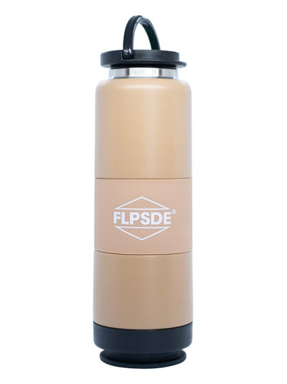 Sand | FLPSDE Water Bottle with Snack Storage